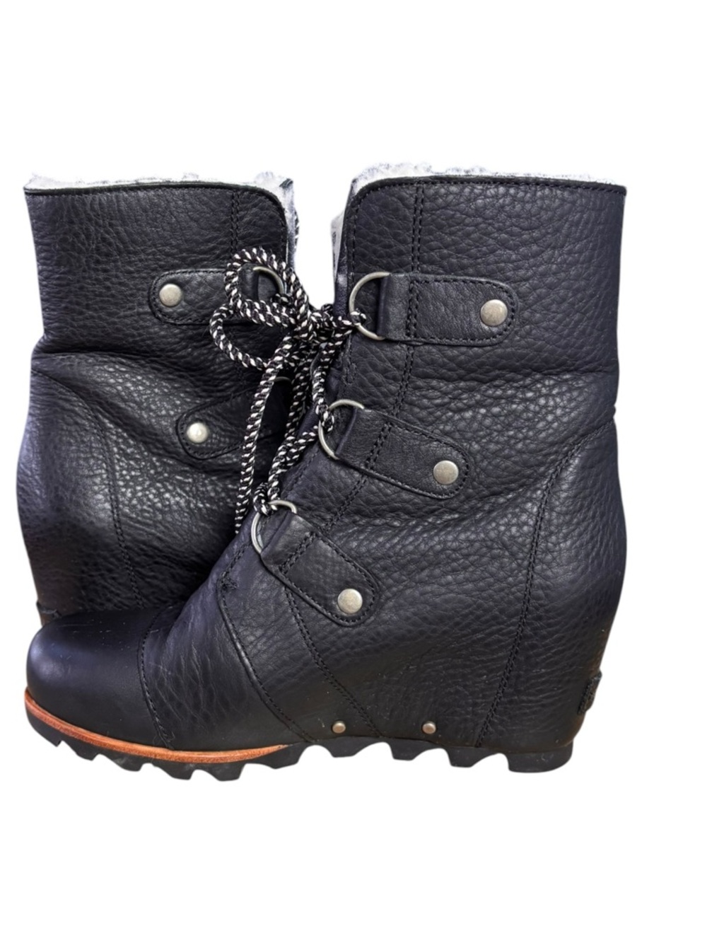 Sorel Joan of Arctic Wedge Mid Shearling Hidden Wedge Boots – Women’s Sz 8 - Picture 6 of 13